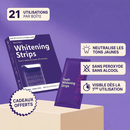 Bandes Blanchissantes Violettes | DR.Dentis